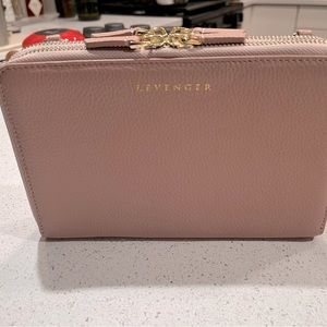 Levenger Pink Carrie Covertible Clutch/Crossbody